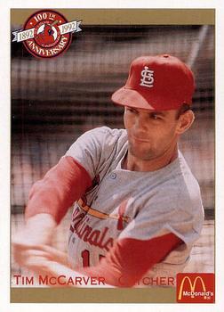 1992 Pacific McDonald's St. Louis Cardinals #36 Tim McCarver