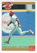 1992 Pacific McDonald's St. Louis Cardinals #42 Vince Coleman