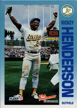 1992 Fleer 7-Eleven/Citgo The Performer #17 Rickey Henderson