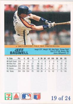 1992 Fleer 7-Eleven/Citgo The Performer #19 Jeff Bagwell