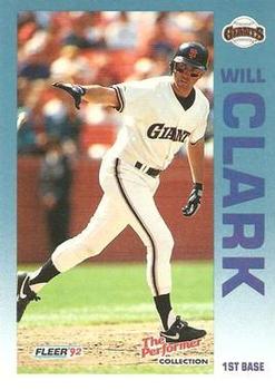 1992 Fleer 7-Eleven/Citgo The Performer #22 Will Clark
