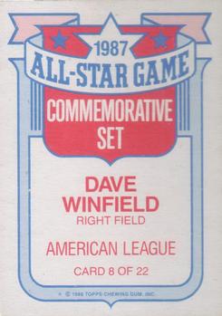 1988 Topps #8 Dave Winfield Glossy All-Stars