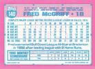 1991 Topps Micro #140 Fred McGriff