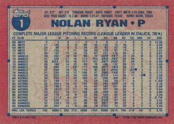 1991 Topps #1 Nolan Ryan Desert Shield