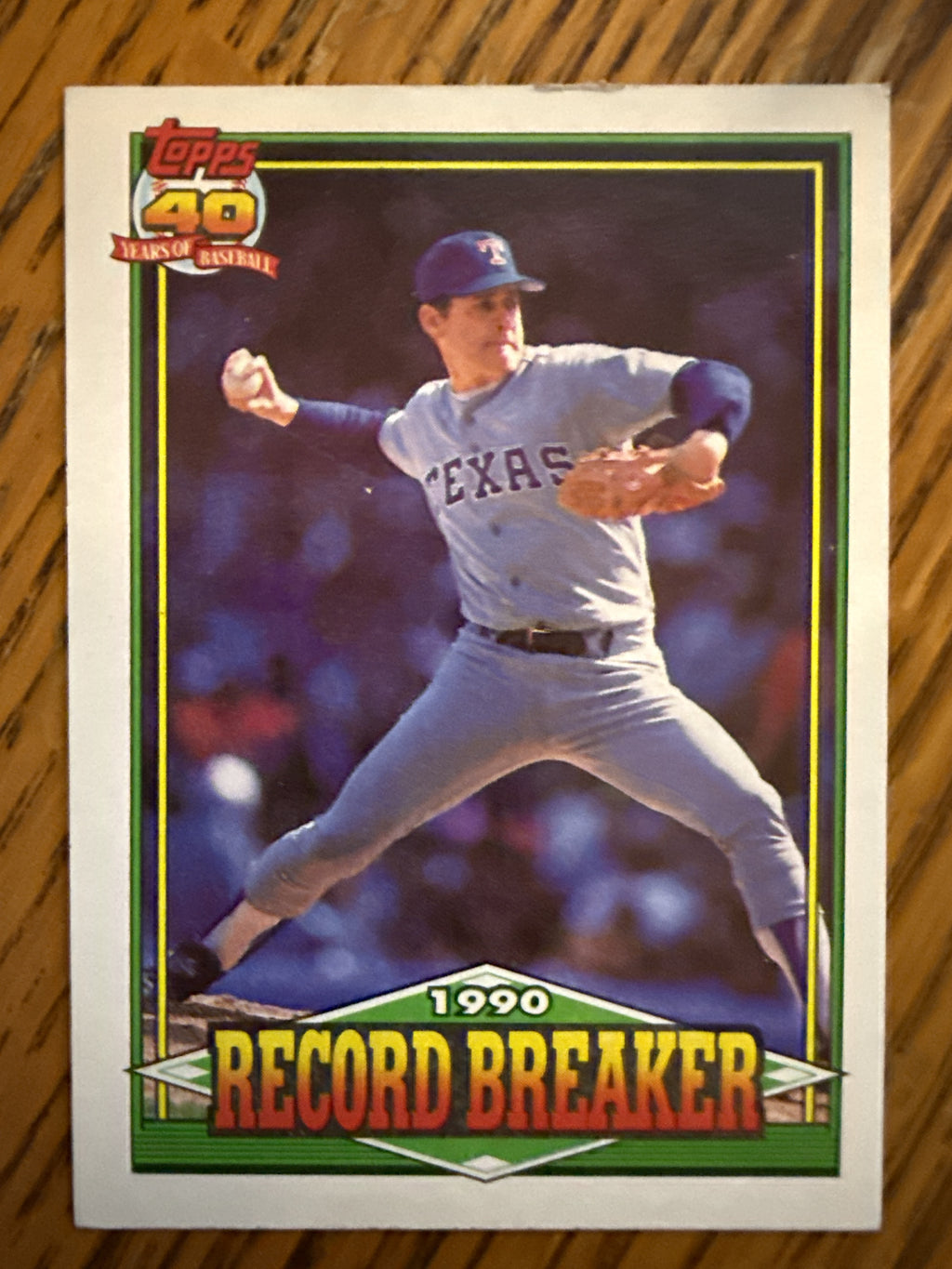 1991 Topps #6 Nolan Ryan