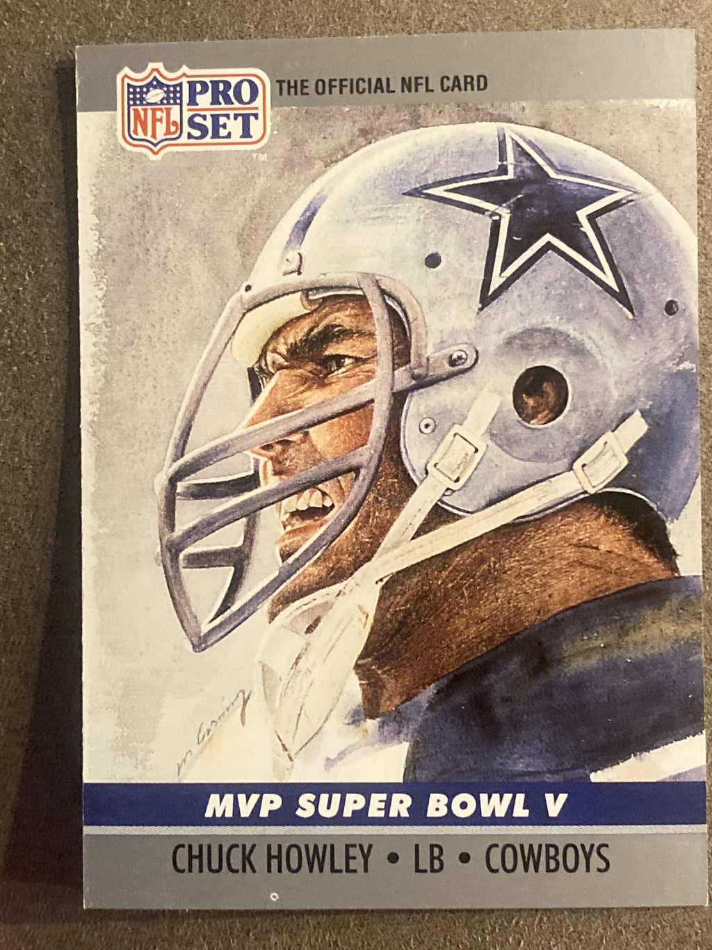 1990 Pro Set #5 Chuck Howley Super Bowl MVP Collectibles
