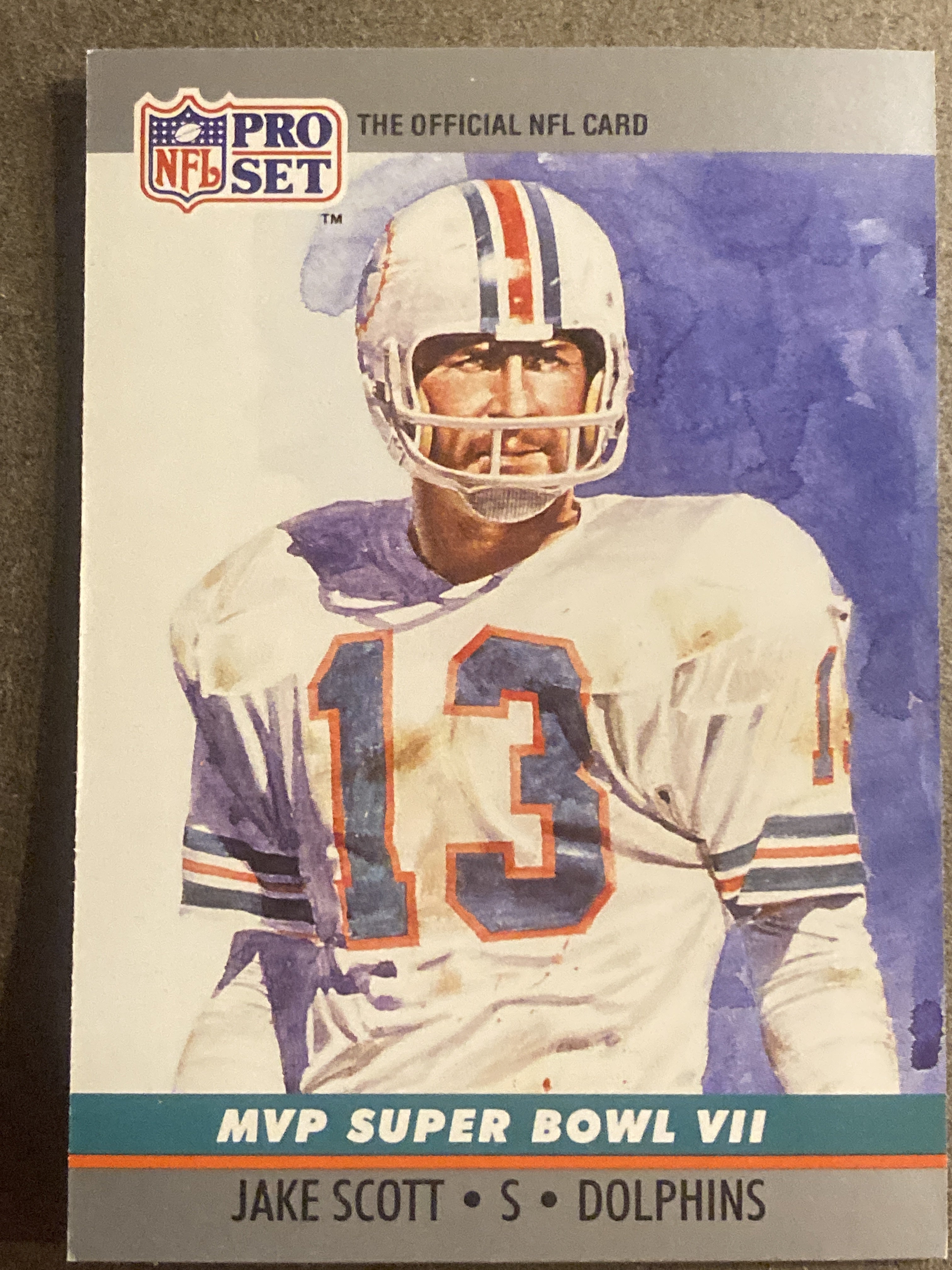 1990 Pro Set #7 Jake Scott Super Bowl MVP Collectibles