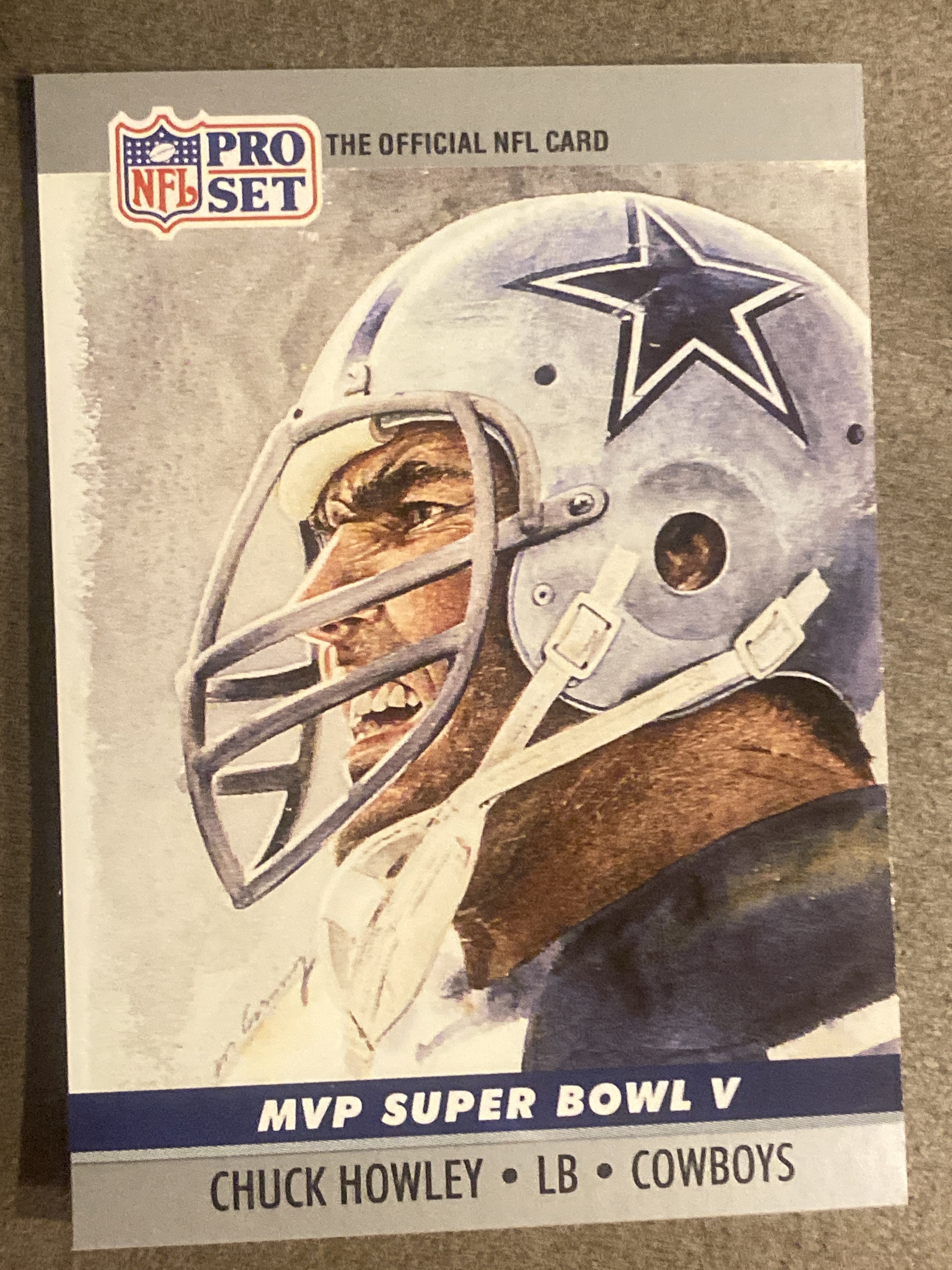 1990 Pro Set #5 Chuck Howley Super Bowl MVP Collectibles