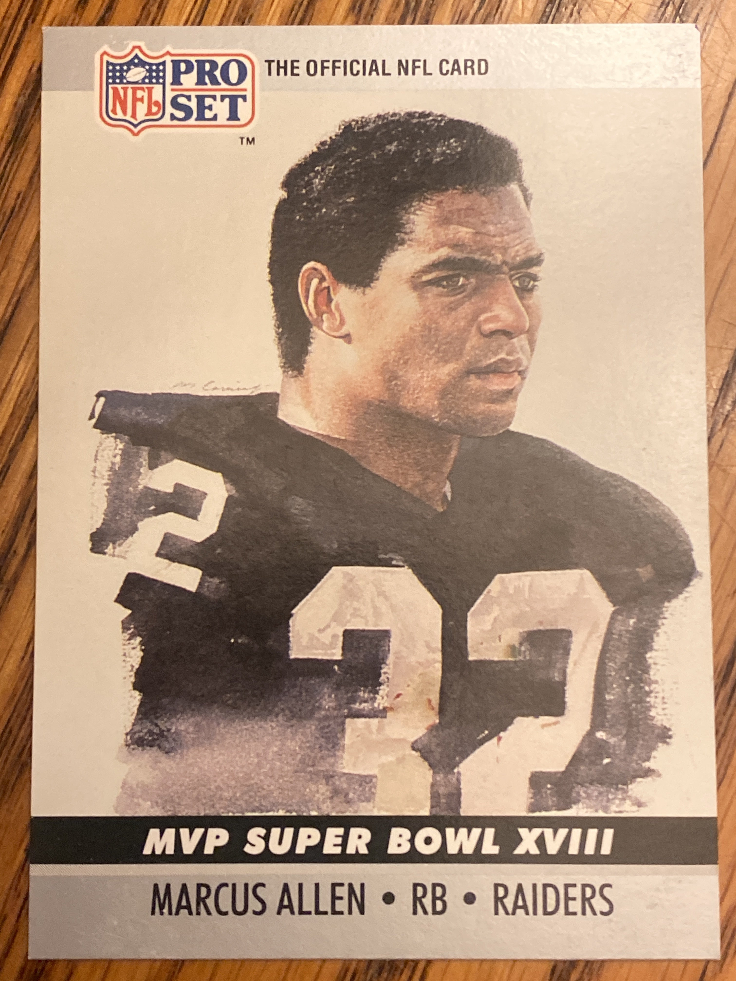 1990 Pro Set #18 Marcus Allen Super Bowl MVP Collectibles