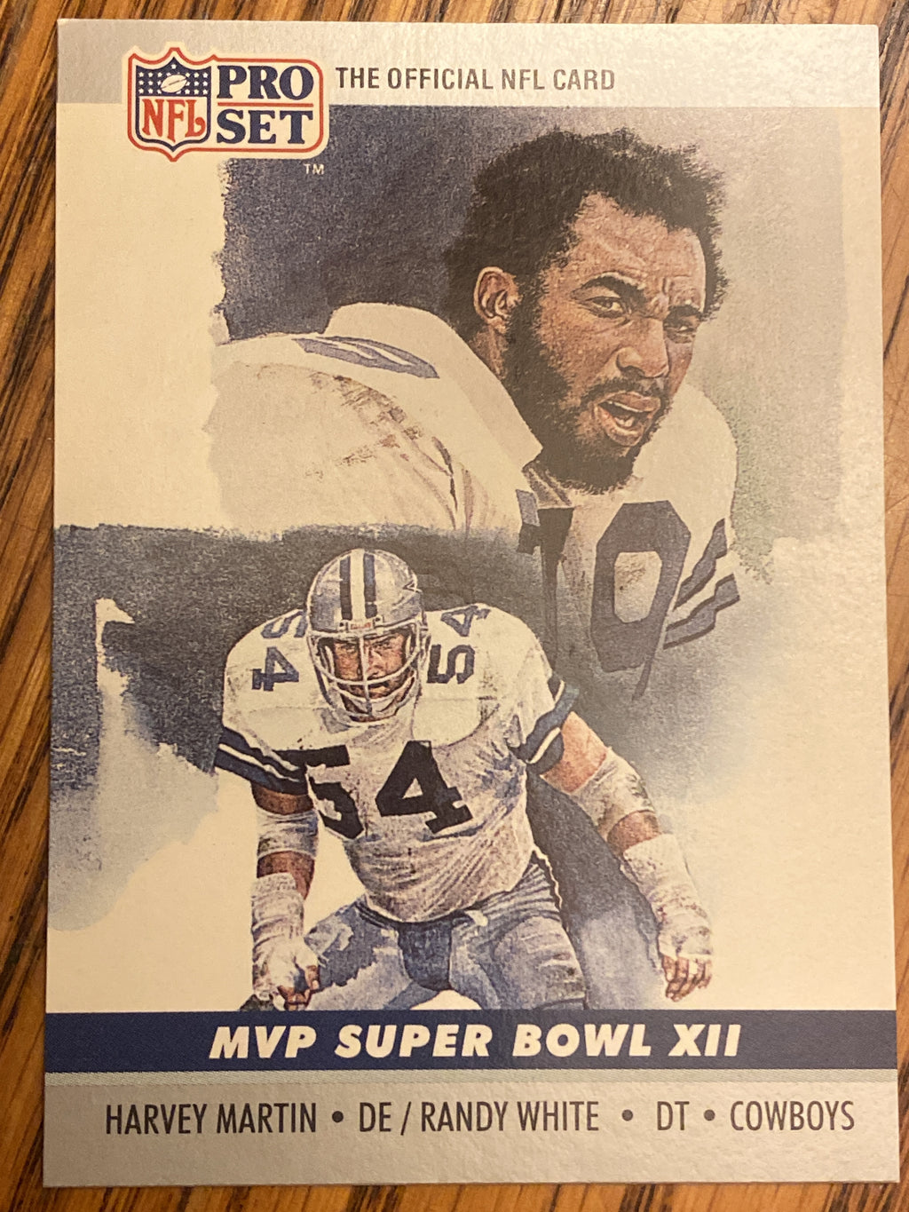 1990 Pro Set #12 Harvey Martin / Randy White SBXII, Super Bowl MVP Collectibles