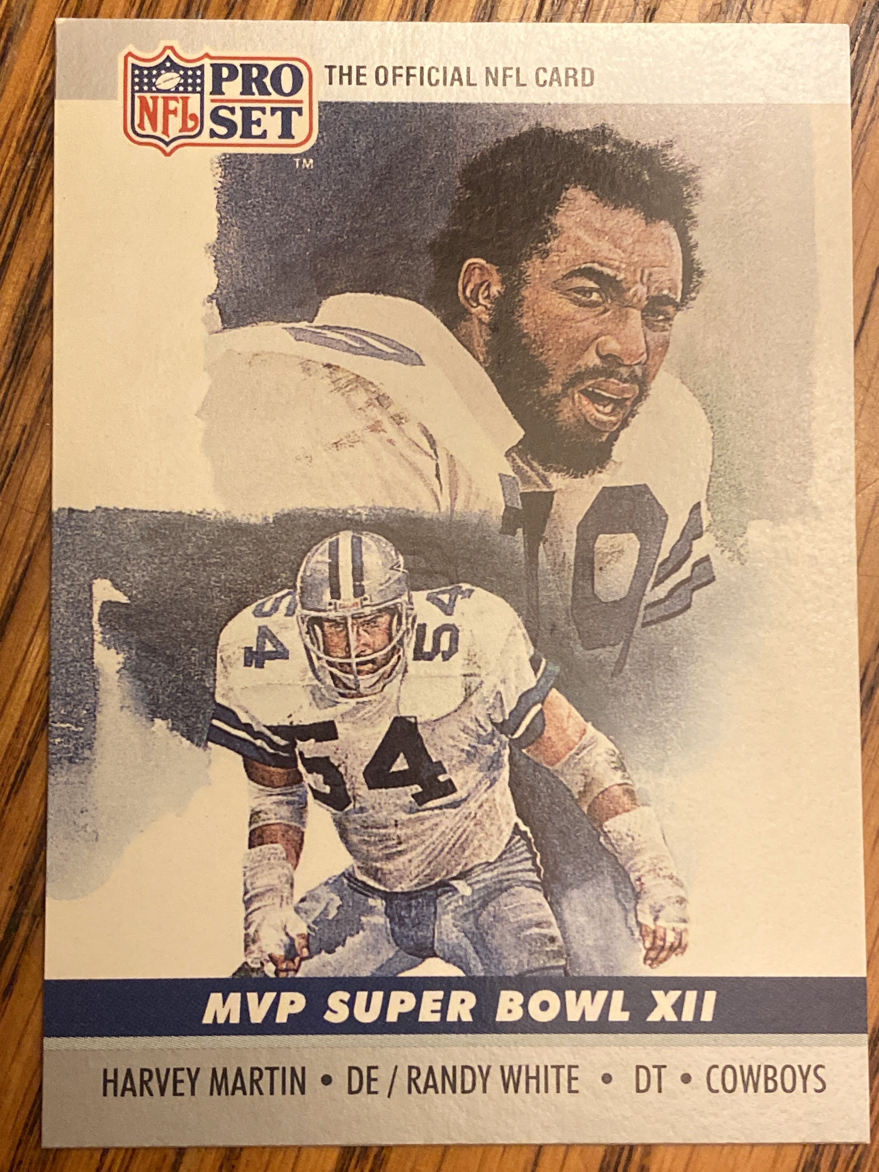 1990 Pro Set #12 Harvey Martin / Randy White SBXII, Super Bowl MVP Collectibles