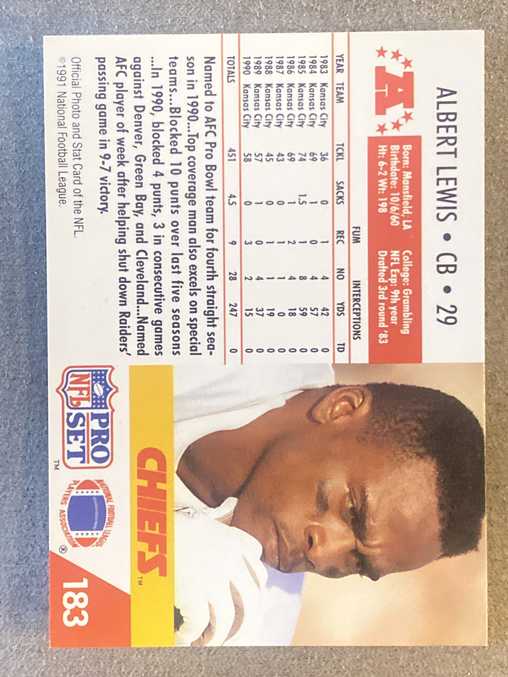 1991 Pro Set Spanish #101 Albert Lewis
