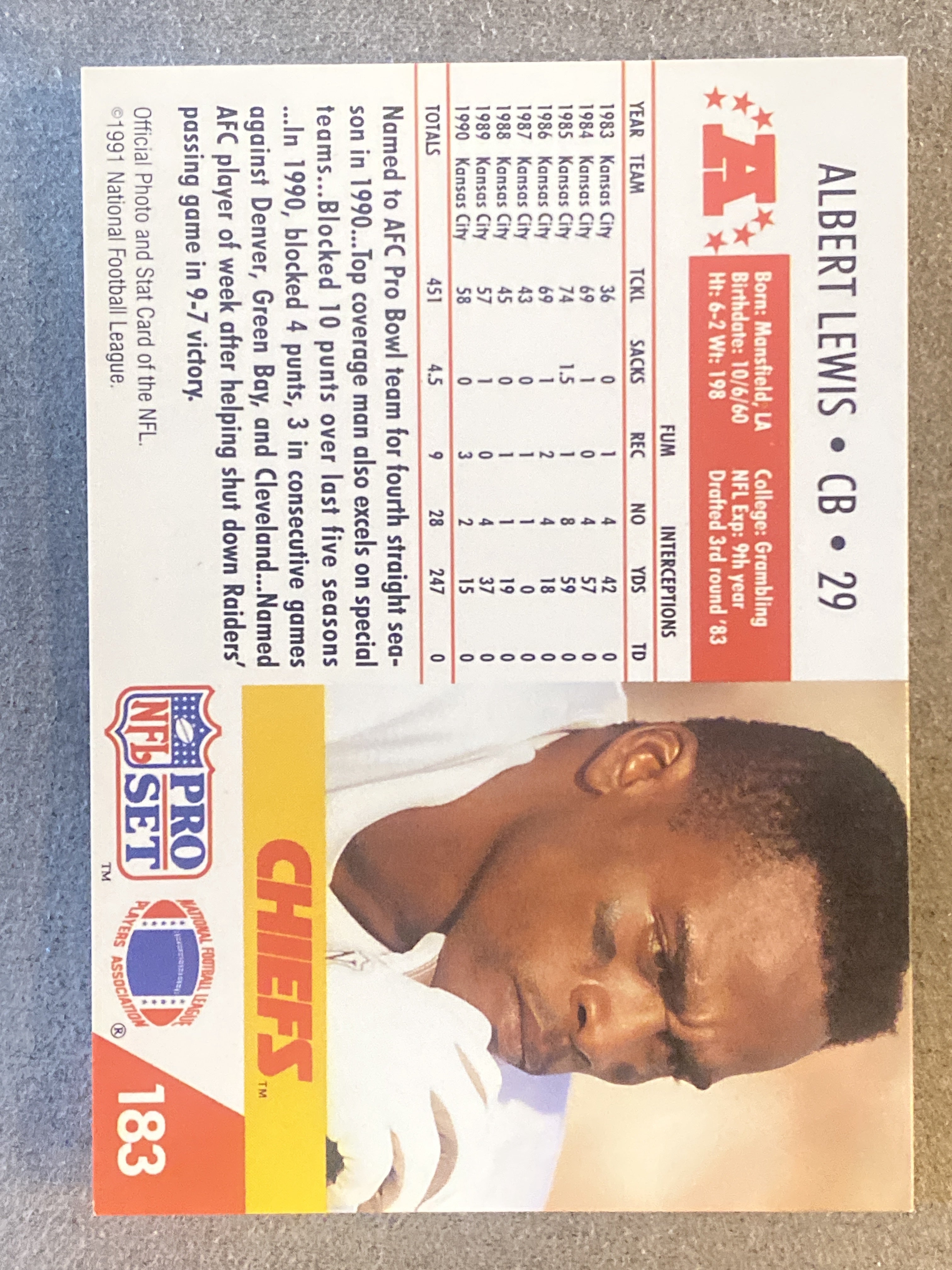 1991 Pro Set Spanish #101 Albert Lewis
