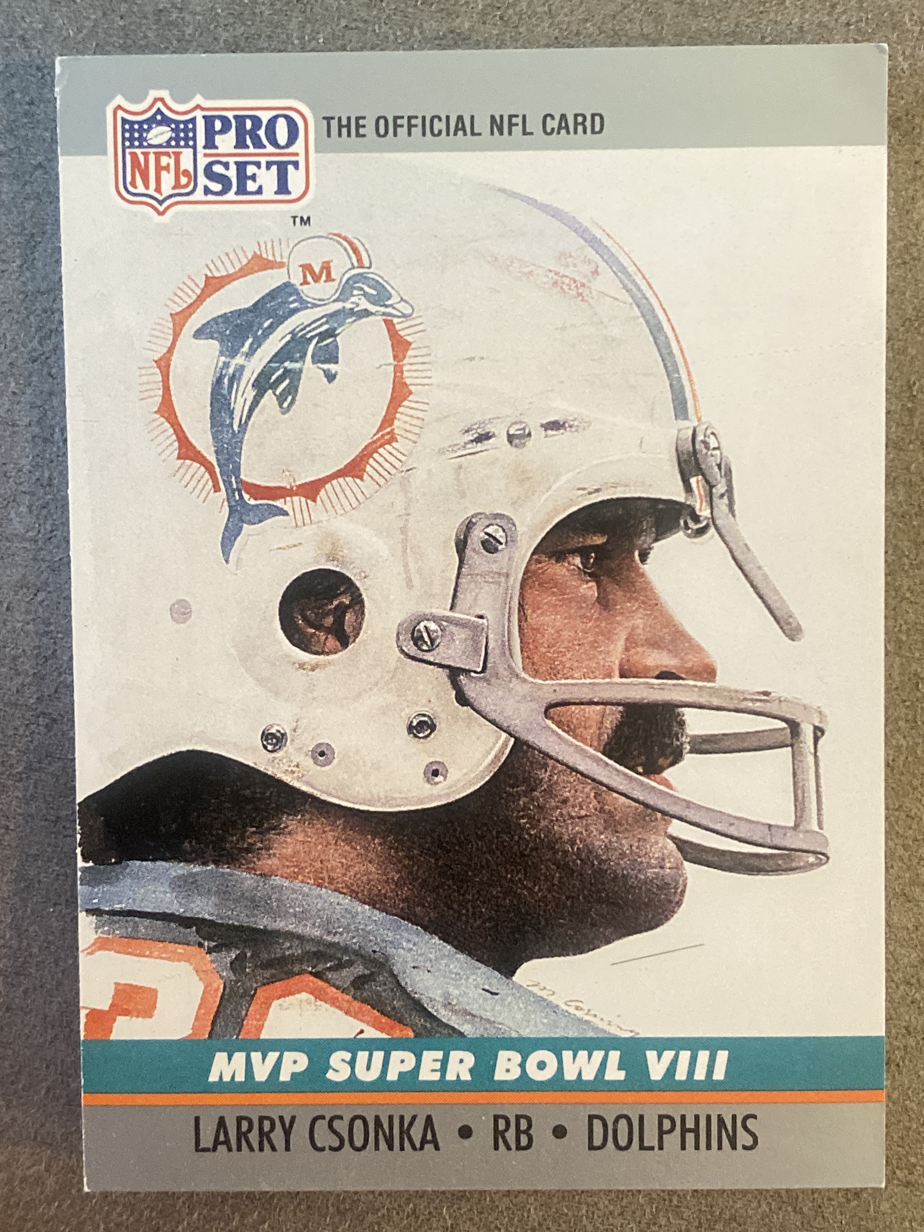1990 Pro Set #8 Larry Csonka Super Bowl MVP Collectibles