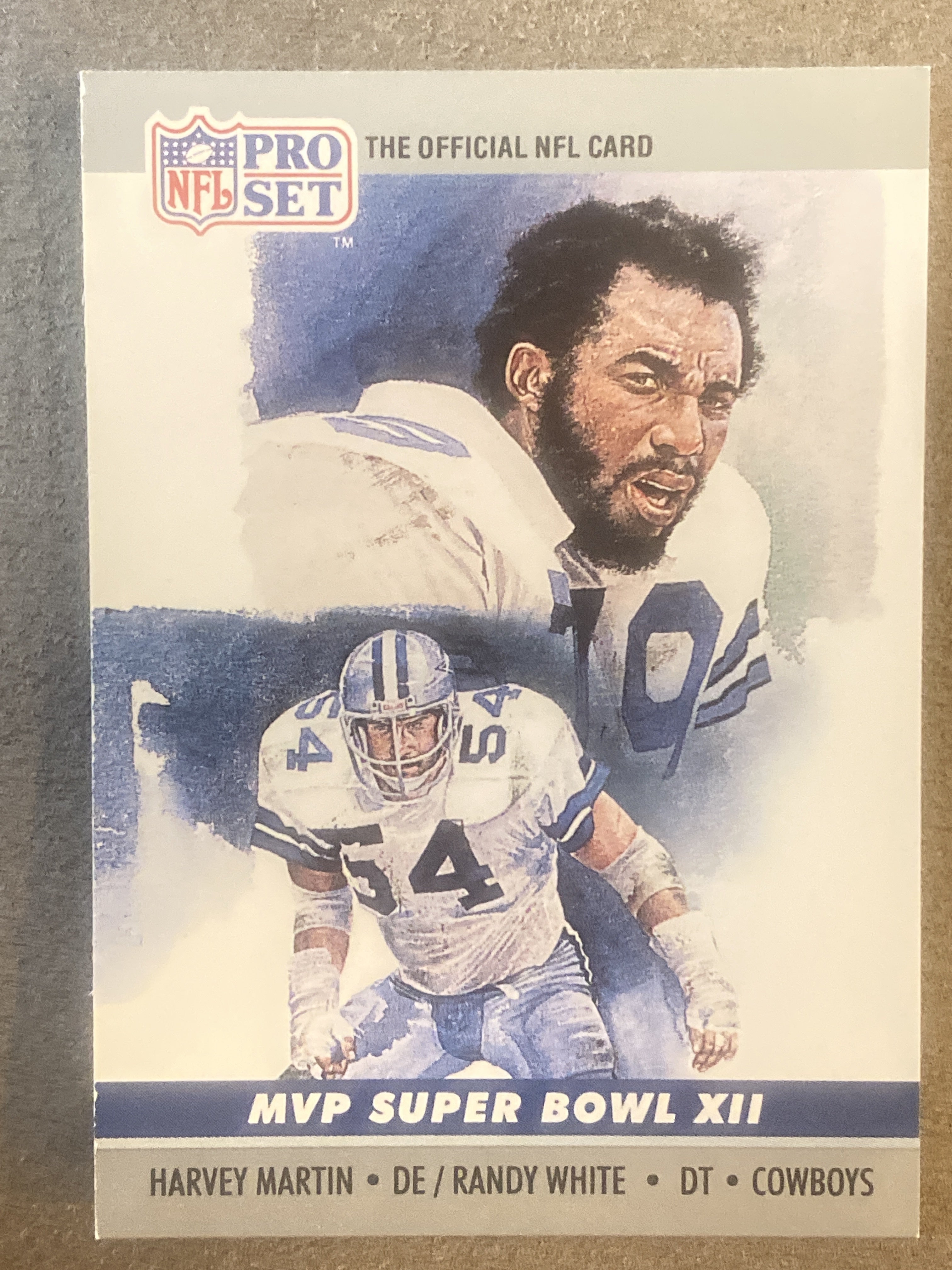 1990 Pro Set #12 Harvey Martin / Randy White SBXII, Super Bowl MVP Collectibles