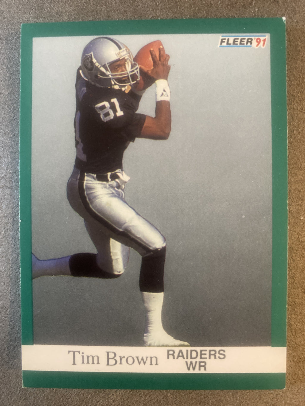 1991 Fleer #104 Tim Brown