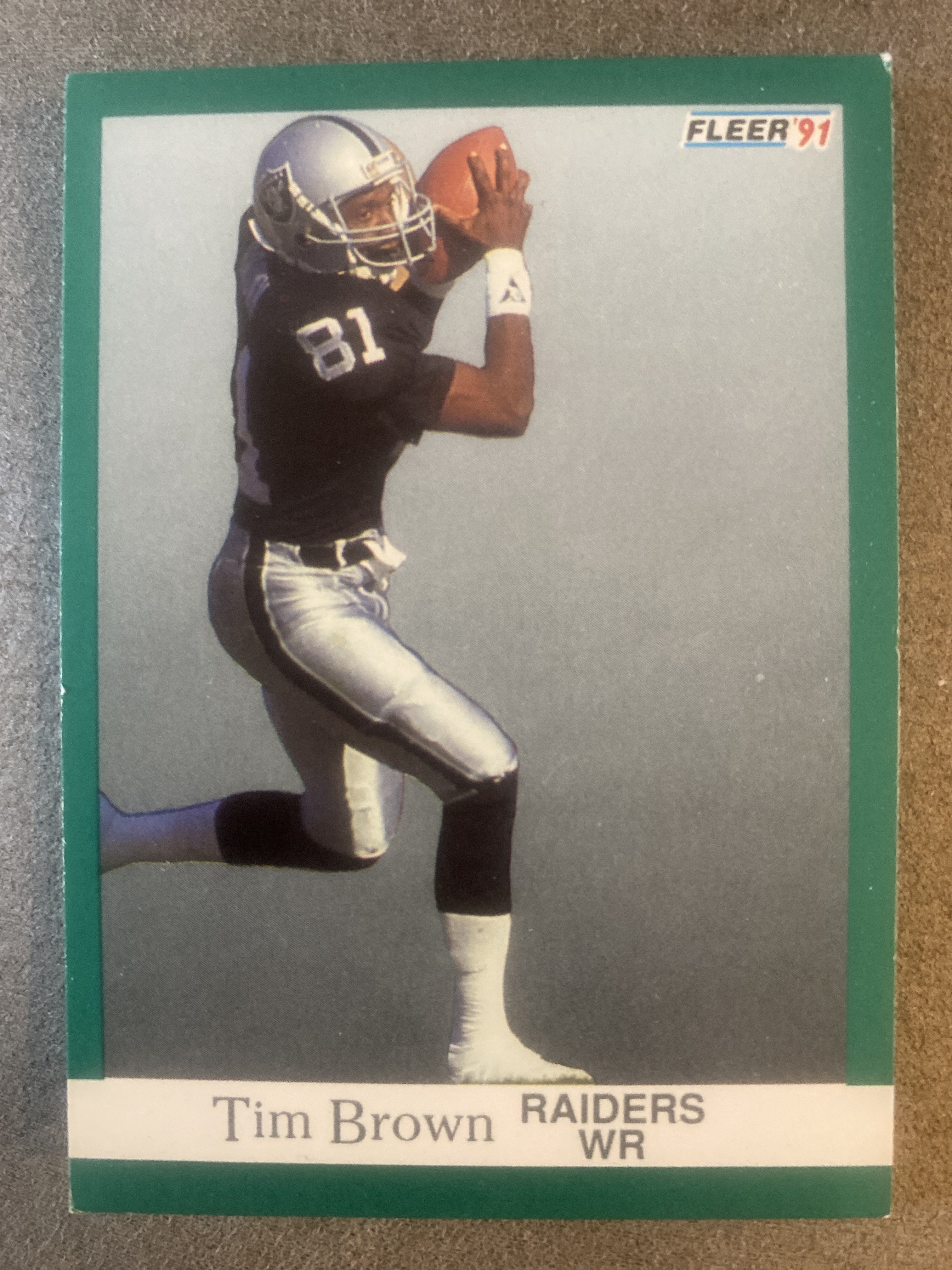 1991 Fleer #104 Tim Brown