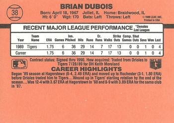 1990 Donruss #38c Brian DuBois