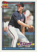1991 Topps #82 Tom Glavine
