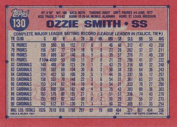 1991 Topps #130 Ozzie Smith