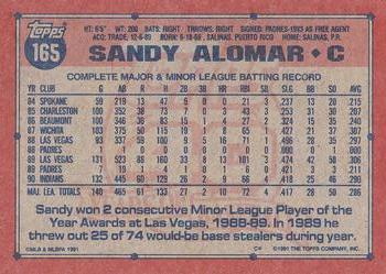 1991 Topps #165 Sandy Alomar