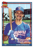 1991 Topps #224 Juan Gonzalez