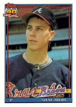 1991 Topps #227 Steve Avery