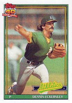1991 Topps #250 Dennis Eckersley