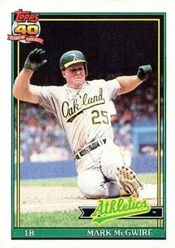 1991 Topps #270a Mark McGwire