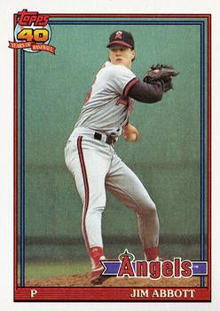 1991 Topps #285 Jim Abbott