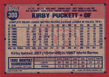 1991 Topps #300 Kirby Puckett