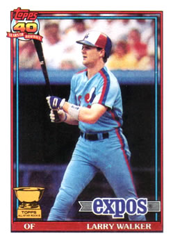 1991 Topps #339 Larry Walker