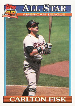 1991 Topps #393 Carlton Fisk