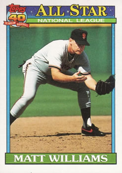 1991 Topps #399 Matt Williams