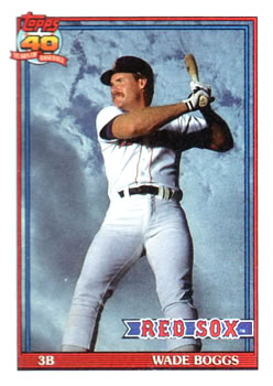 1991 Topps #450 Wade Boggs