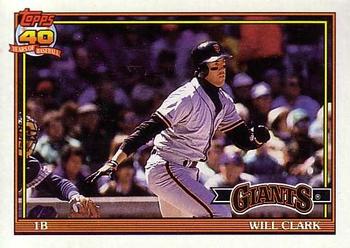 1991 Topps #500 Will Clark