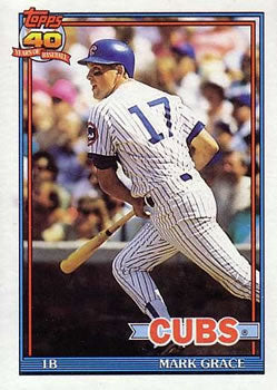 1991 Topps #520 Mark Grace