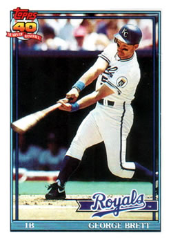 1991 Topps #540 George Brett