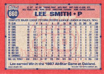 1991 Topps #660 Lee Smith
