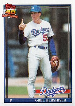 1991 Topps #690 Orel Hershiser
