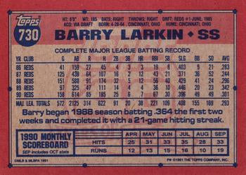 1991 Topps #730 Barry Larkin
