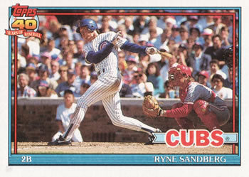 1991 Topps #740 Ryne Sandberg