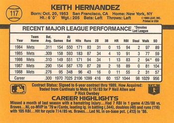 1989 Donruss #117 Keith Hernandez