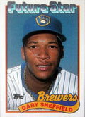 1989 Topps #343a Gary Sheffield