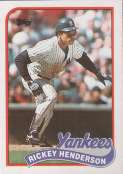 1989 Topps #380 Rickey Henderson
