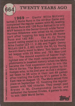 1989 Topps #664 Gil Hodges