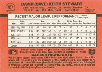 1990 Donruss #BC-3 Dave Stewart Bonus MVP's