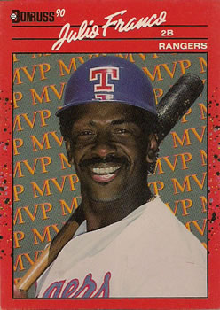 1990 Donruss #BC-14 Julio Franco Bonus MVP's