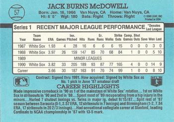 1991 Donruss #57 Jack McDowell
