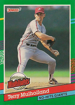 1991 Donruss #BC-14 Terry Mulholland Bonus Cards